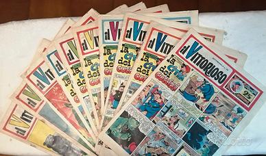 Fumetti il Vittorioso 1958 giornalini 10 pezzi