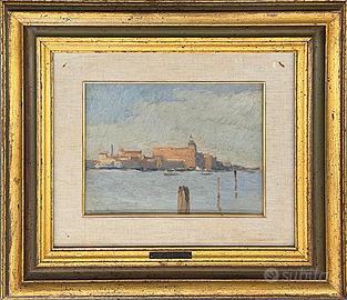 Archimede Gruden pittore quadro olio su tavoletta
