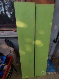 2 mensole laccate 135x26x3,5