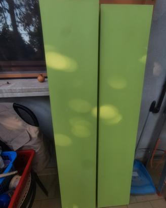2 mensole laccate 135x26x3,5