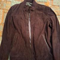 Bomber Massimo Dutti in pelle scamosciata