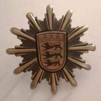 scudetto distintivo in metallo polizia polizei