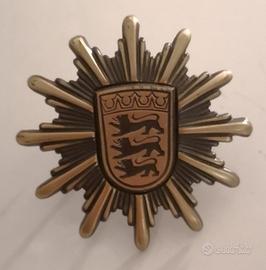 scudetto distintivo in metallo polizia polizei
