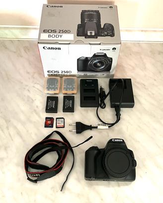 Canon EOS 250D corpo + accessori