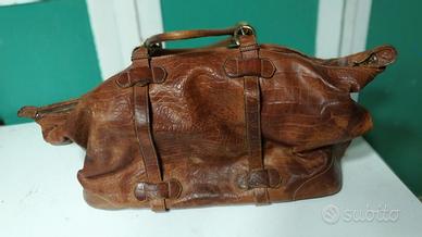 borsone in pelle 