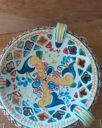 splendido centrotavola o svuota tasche in ceramica