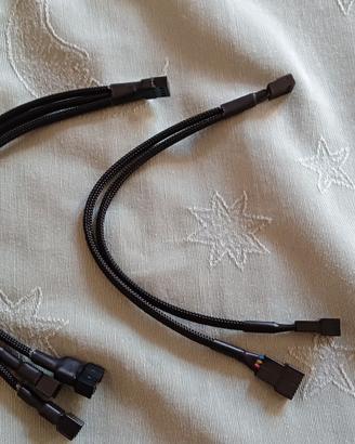 2 cavi sdoppiatori ventole pc pmw 4 pin