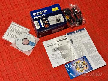 OLYMPUS FE-290 compact camera CONFEZIONE + cavi 
