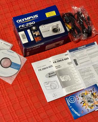 OLYMPUS FE-290 compact camera CONFEZIONE + cavi 