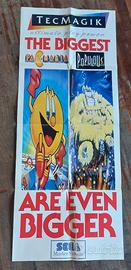 Poster Vintage SEGA PacMania Populous 130x52,5 cm