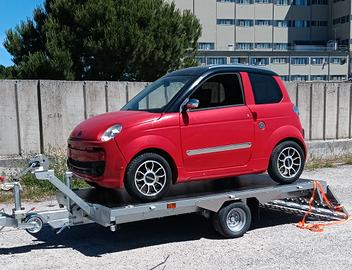 Carrello trasporto Fiat 500 d'epoca Microcar Quad 