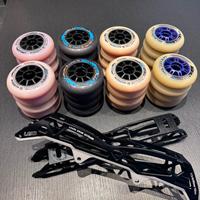 Carrello LGO 11.6 195 mm e 4 set di ruote 90 mm