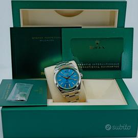 ROLEX MILGAUSS 116400GV BLU Z DIAL 2022 FULL SET