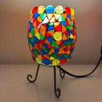Abat jour lampada vintage vetro mosaico colorato
