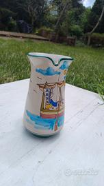 Brocca in ceramica artigianale di Vietri sul mare,