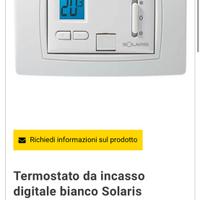 Termostato da incasso digitale bianco Solaris