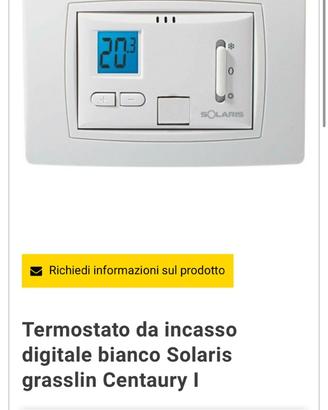 Termostato da incasso digitale bianco Solaris