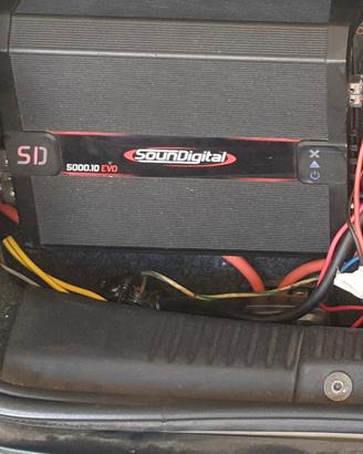 amplificatore soundigital 5000 2ohm 