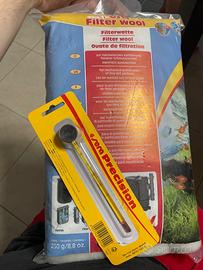 Termometro acquario+ filtro per pre filtraggio mec