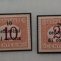 Trento e Trieste 1919- segnatasse soprastampati 