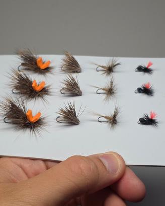 Kit 12 Mosche Dry Fly - Pesca a Mosca