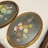 Quadro ovale floerale