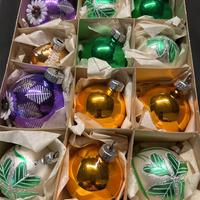 Palline albero di Natale vintage in vetro