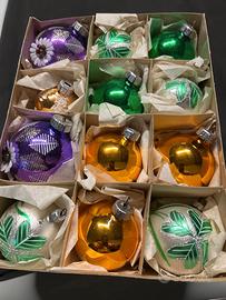 Palline albero di Natale vintage in vetro