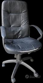 sedia ufficio in pelle 
