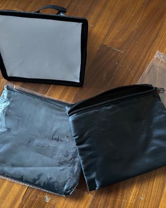 2 mini bank soft box per flash speedlite