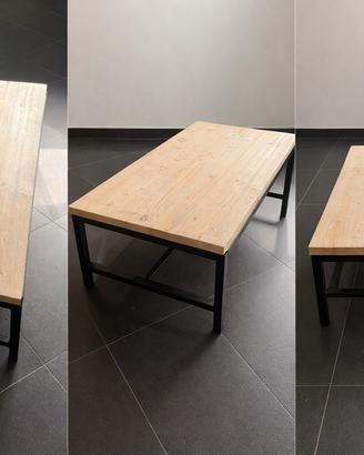 tavolino salotto stile industriale come nuovo