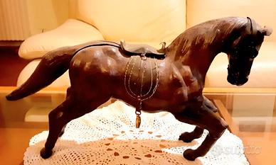Wood horse cavallo stallone scultura legno artigia