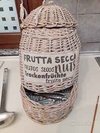 cesto porta frutta secca in paglia - Arredamento e Casalinghi In vendita a  Monza e della Brianza