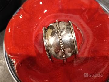 portatovagliolo in argento 800
