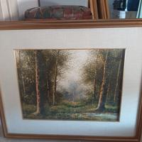 Quadro , scorcio di bosco.