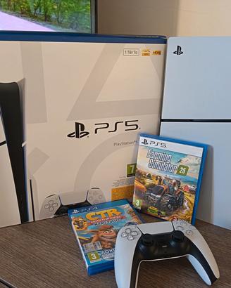 ps5 da 1TB con due giochi