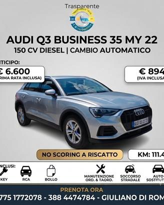 Audi Q3 35 TDI S tronic Business RENT TO BUY NO SC