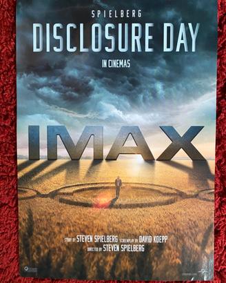 Locandina Imax “Disclosure Day” - Steven Spielberg