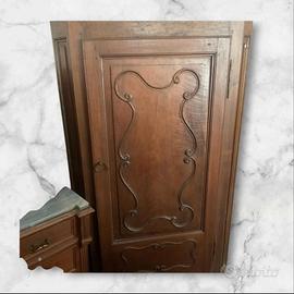 🪵 Angoliera Antica in Noce Piemontese – Metà '700