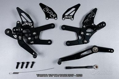 Pedane arretrate YAMAHA YZF R6 / RACE 2017 - 2025