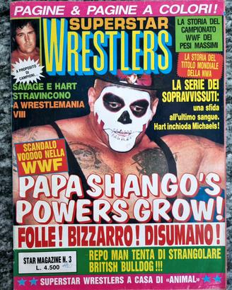 SUPERSTAR WRESTLERS N.3 Rivista vintage rara
