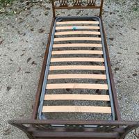 Struttura letto singolo - rete doghe - materasso