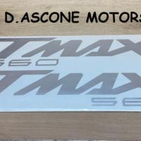 coppia adesivi scudo tmax 560 ARGENTO