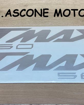 coppia adesivi scudo tmax 560 ARGENTO
