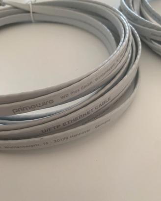 2 cavi ethernet piatto Cat 7 RJ45 - 5 Metri
