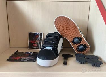 Scarpe con rotelle Heelys Bianche-Nere Taglia 32