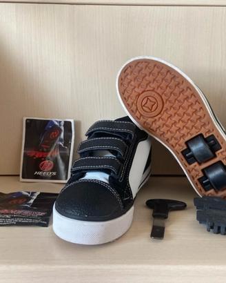Scarpe con rotelle Heelys Bianche-Nere Taglia 32