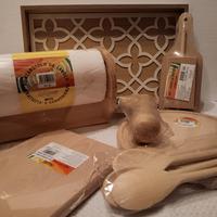 set legno 7 pezzi cucina