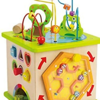 Cubo in legno multi-attivita