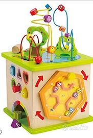 Cubo in legno multi-attivita